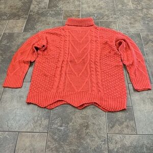 💰Make an offer, bundle and save💰  Cozy burnt orange knit Turtleneck Sweater